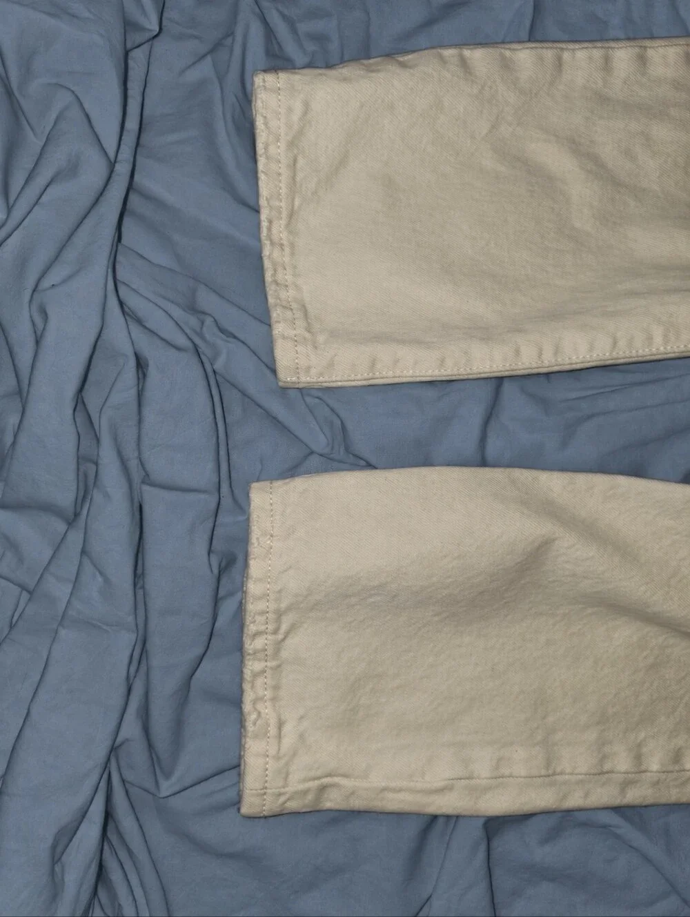 Levi’s Premium 501 Big E Cream Distressed Jeans W29 L26